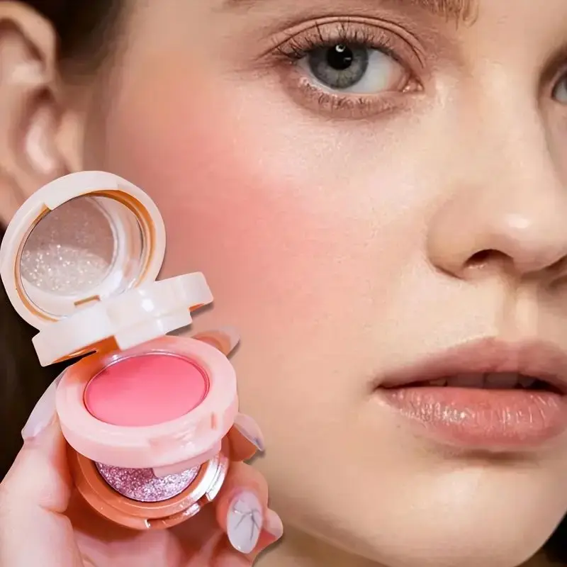 Multi-Use 3-in-1 Long-Lasting Waterproof Blush & Highlighter Palette，Easy to Apply, Lightweight,Create A Perfect Makeup Look