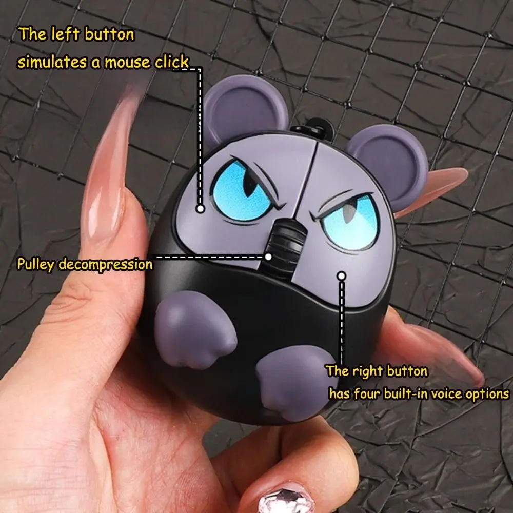 جديد شكل الماوس تململ المفاتيح الكرتون DIY بها بنفسك لوحة المفاتيح إصبع لوحة المفاتيح قبعات الإغاثة الإجهاد Keycap الهامستر المفاتيح تمرير الوقت #2