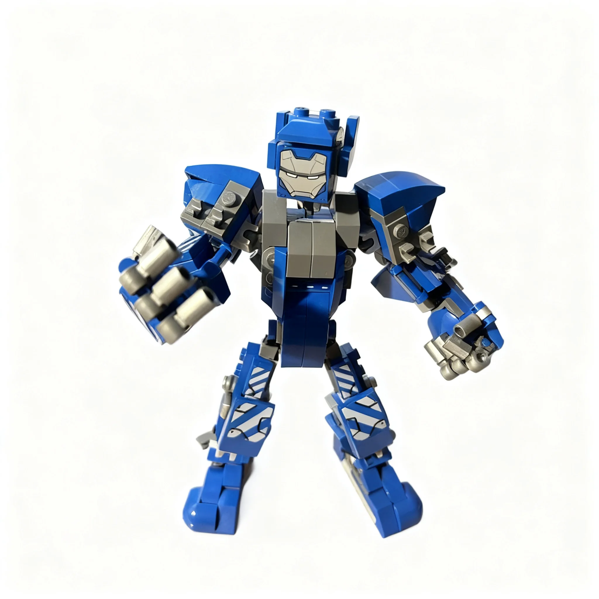 266pcs MOC Super Heroes Marvelal Blue Robot "Igor" Model Toys Building Blocks Architecture Christmas Gift Education Collection