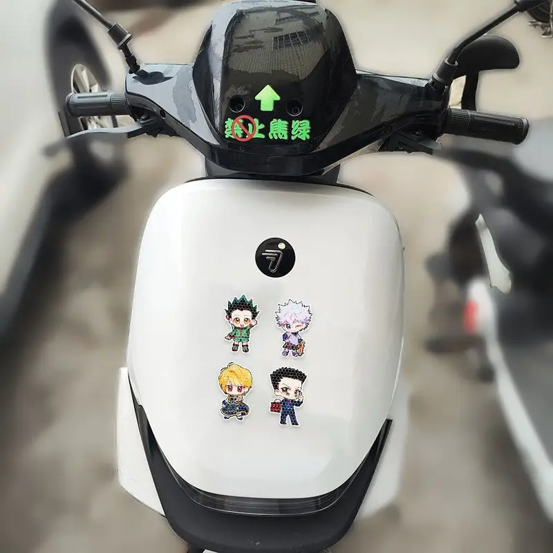 Anime Full-Time Hunter Strong Reflective Warning Car Sticker Electric Vehicle Scratch-Proof Motorcycle Helmet Decorative Sticker view 4