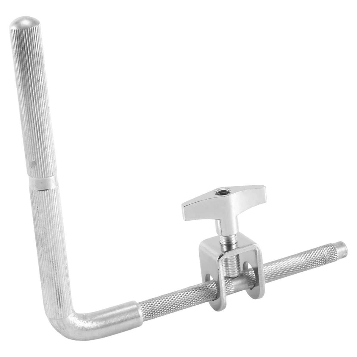 Cowbell Mount with L-Rod 9.5mm Cowbell Clamp Jam Block Mounting Bracket Adjustable Height&Angle Percussion Accessory