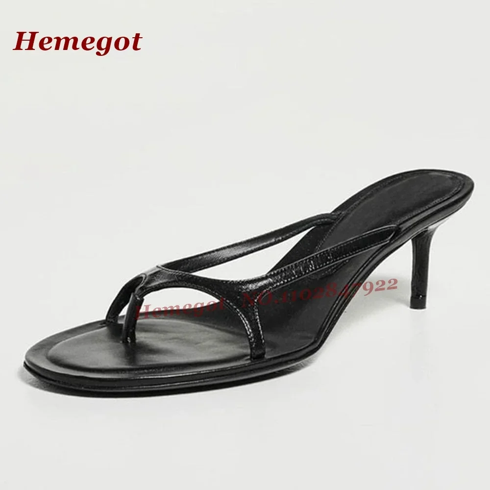 Side Air Patchwork Solid Women's Slippers Black Clip-Toe Kitten Heels Slippers Outside Casual Concise Shoes Summer 2026 New Sexy view 6