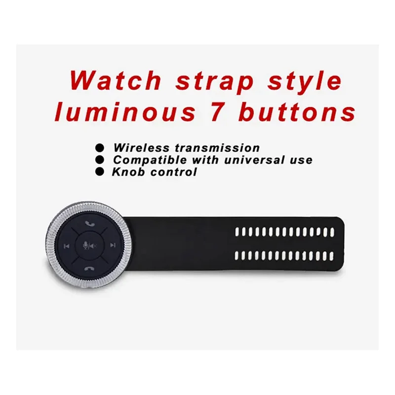 【ALAT RUMAH!】Lampu Latar Radio Mobil Tombol Roda Kemudi Remote Control 7 Tombol Nirkabel untuk Aksesori Multimedia DVD GPS Android