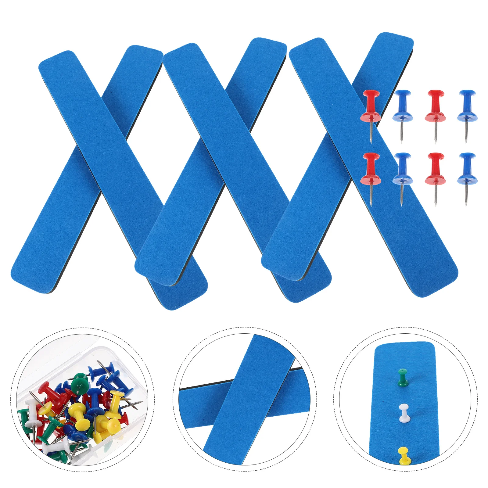 

Felt Bulletin Board Strip Easy Install Wall Decor Notice Board Home Office Accessories Practical Bulletin Boards