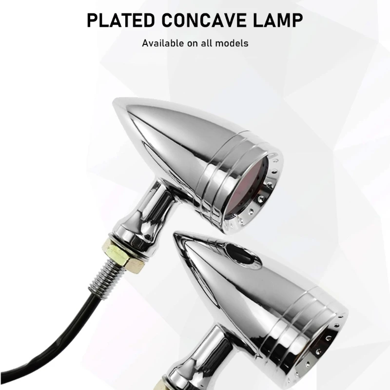

Retro LED Turn Lights Bright Illuminates LED Blinkers Universal LED Motorcycle Indicates Simple Use for Bikes