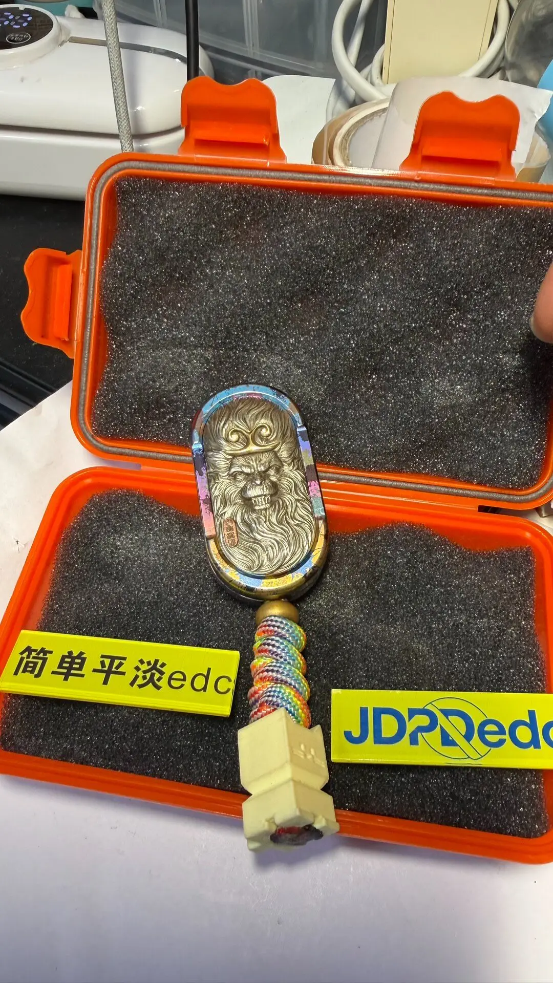 Used EDC Leyang Titanium Color Grip K Titanium Color Main Body