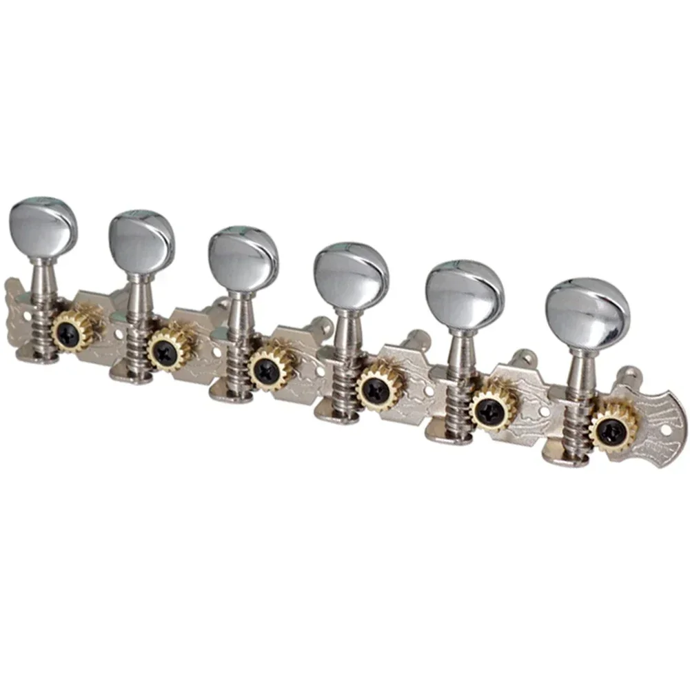 12-String Acoustic Guitar Tuning Pegs Tuners Key 6L 6R Round Machine Heads Parts Replace Instruments Guitars Accessories