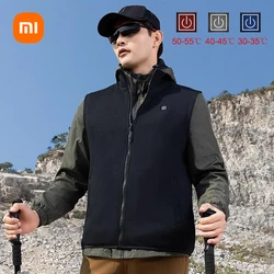 Xiaomi SKAH Polar Fleece Intelligent Heating Vest Winter Electric Heated Jackets Men Heated Coat USB Heating Jacket for Camping