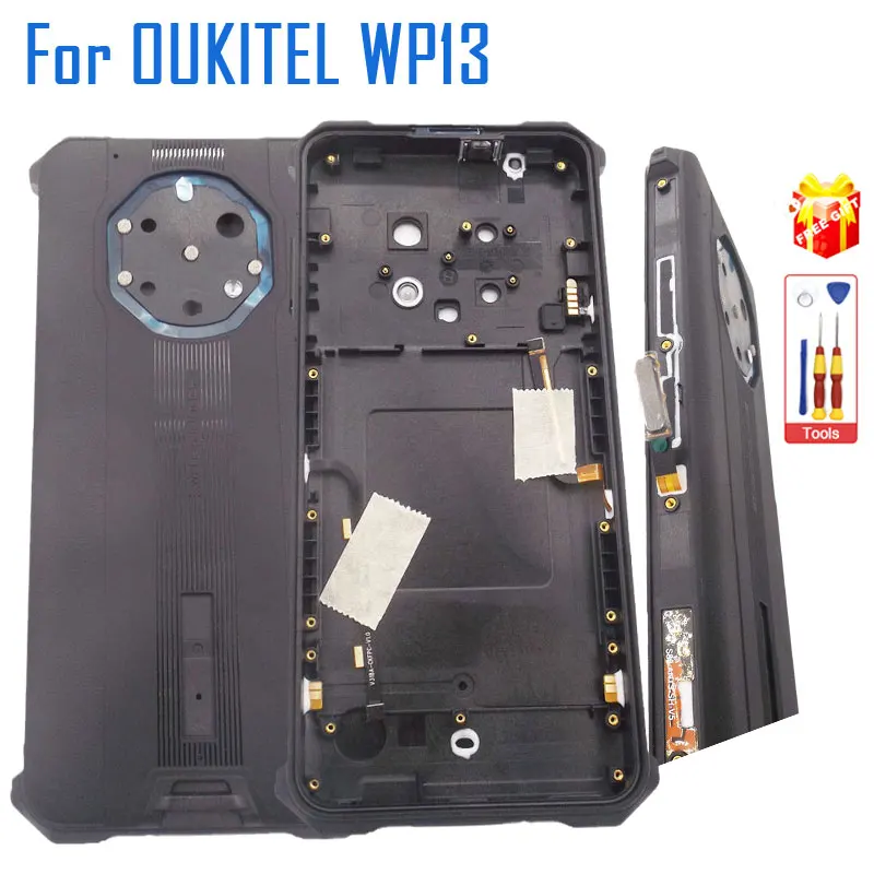 

New Original Oukitel WP13 Battery Cover Back Cover Case With Receiver+Side Cable+Fingerprint Button Sensor Part For OUKITEL WP13