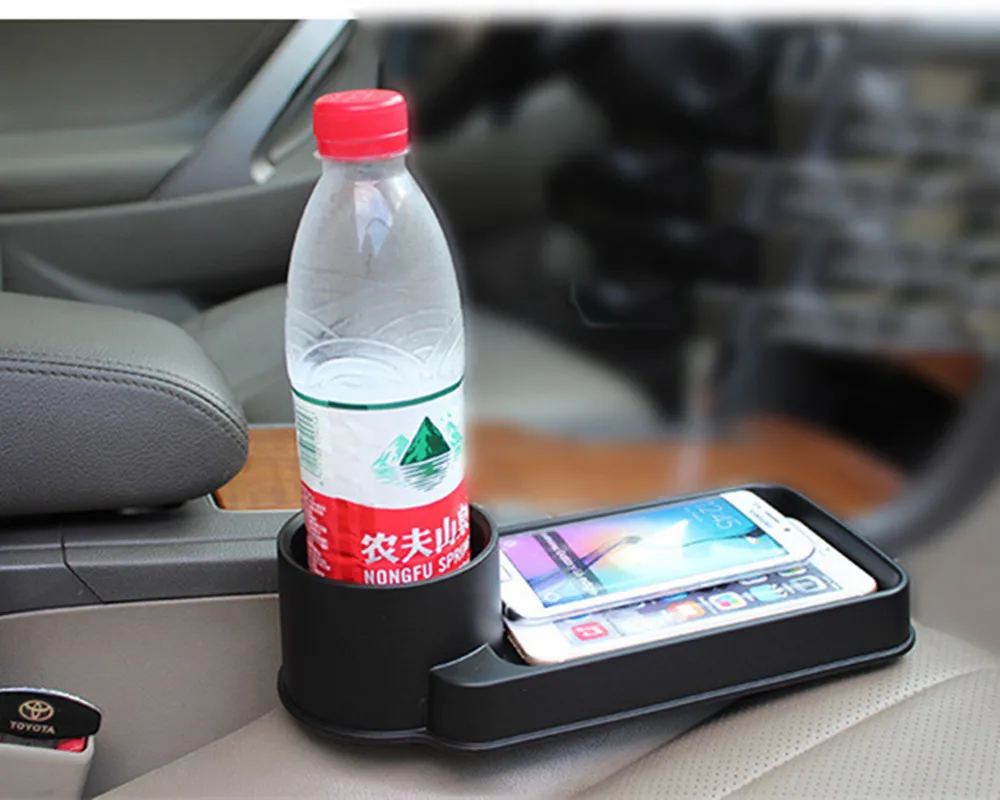 

Car Cup Holder Tray Automotive Drink Holder Tray Table Multi Function Expand Cup Holder For Car Interior Storage