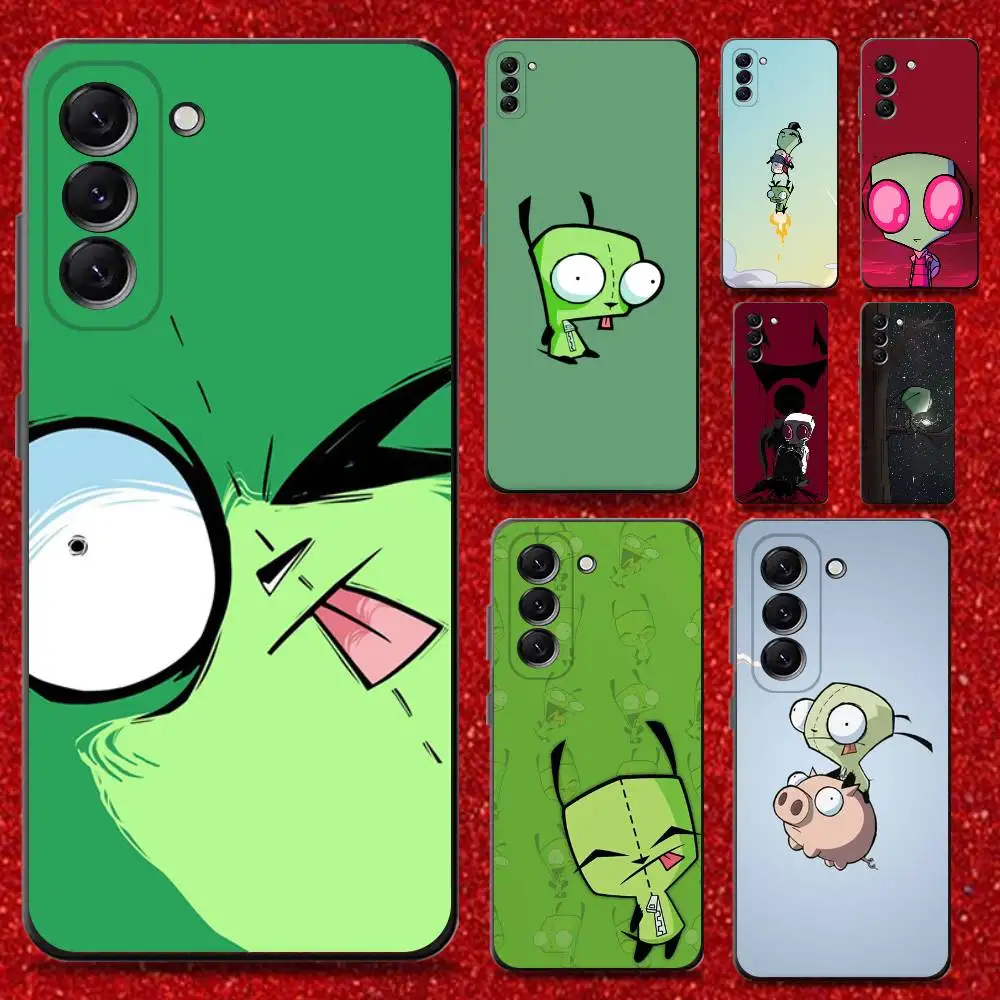 

Invader Z-Zim cartoon Phone Case For Samsung Galaxy A13,A21s,A22,A31,A32,A52,A53,A71,A80,Soft Black Shell