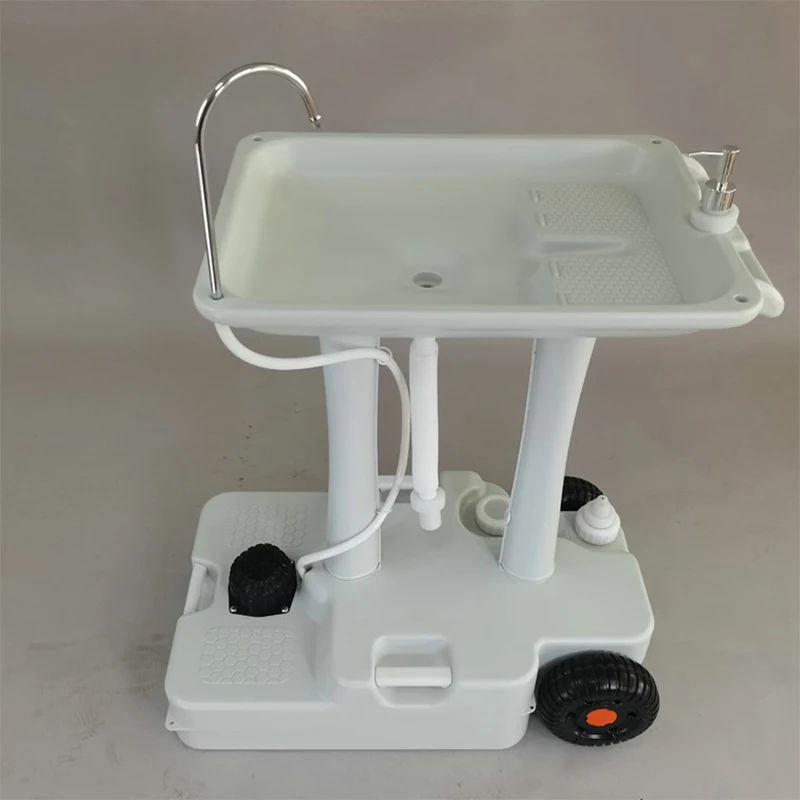 30L Wheeled mobile hand washing station Restaurant roadside stall outdoor mobile place portable sanitary equipment