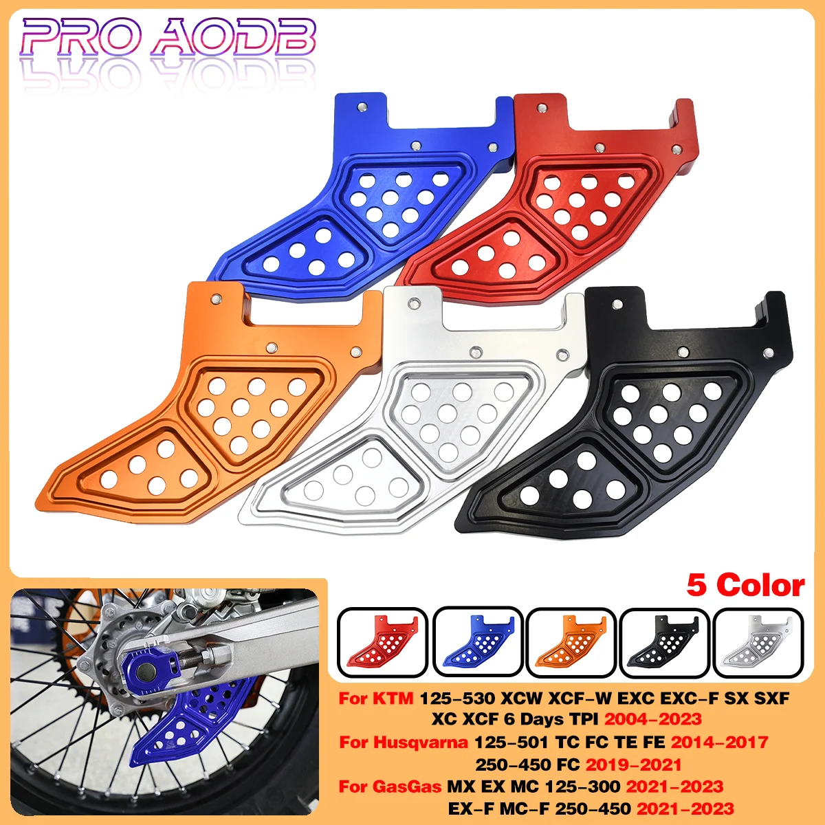 

Rear Brake Disc Guard Protector For Husqvarna 125 150 200 250 300 350 400 450 500 501 TC FC TE FE 2014-2017 250-450 FC 2019-2021