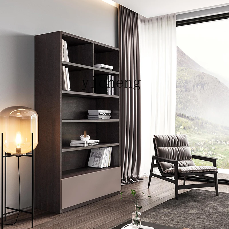 BB Vertical Bookcase Storage Combination Custom Display Lattice Cabinet Light Luxury Modern Simple Study Home