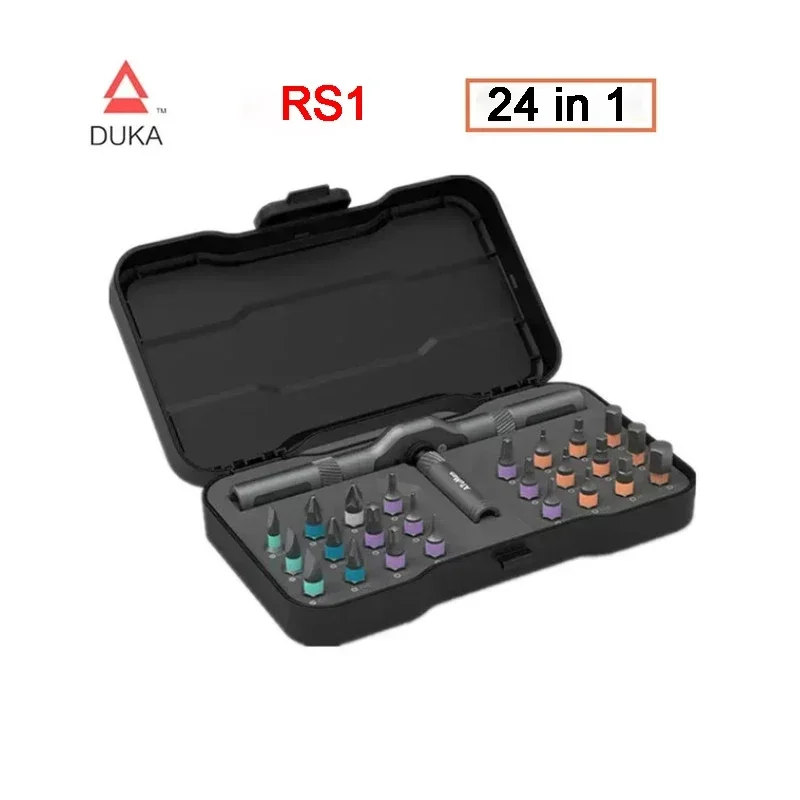 New DUKA 33 in 1 Multi-purpose Ratchet Wrench Screwdriver RS2 Magnetic Bits Tools Set ATuMan 24 in 1 RS1 DIY Household Repair