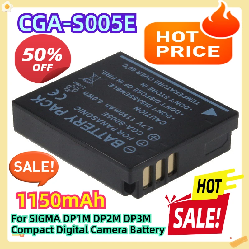 

For SIGMA DP1M DP2M DP3M Compact Digital Camera Battery