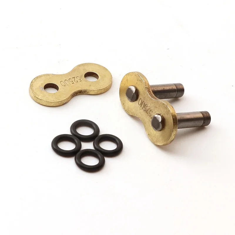 Motorrad-Antriebskette O-Ring 428 520 525 530 mit Master-Link-Clip für Dirt Bike, Straßenmotorrad, ATV, Verriegelungsverbinder