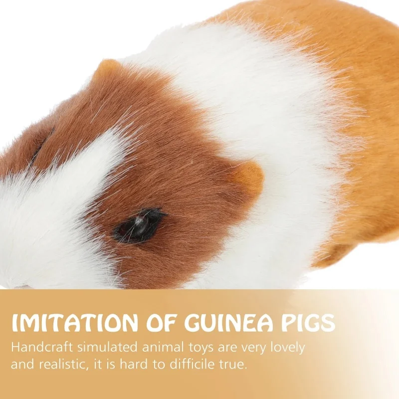 Realistische Hamsterfiguren, Plüschtiere, lebensechte Meerschweinchen-weiche Stofftierfigur für Kinder, Geburtstagsgeschenk