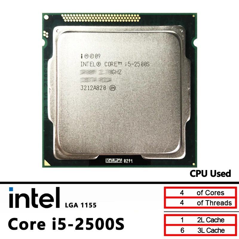 

Б/у Intel Core i5-2500S i5 2500S 2,7 ГГц 6M 65 Вт LGA 1155