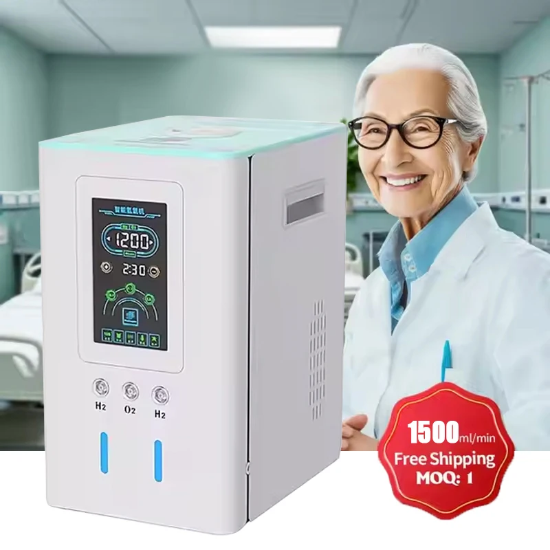 

Portable Hydrogen and Oxygen Breathing System Inhalation Machine Multifunctional Hydrogen Gas Inhaler Generator 1500ml Brown Gas