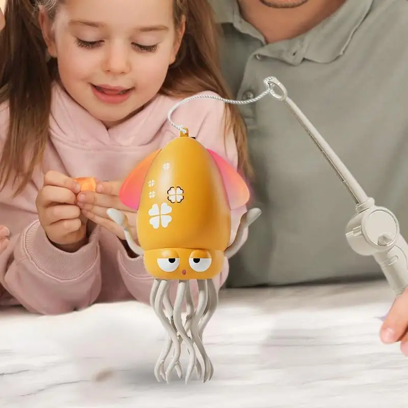 タコのおもちゃ電動自動障害物回避タコ LED ライトミュージカル電子ロボットインタラクティブ 8 脚アクション