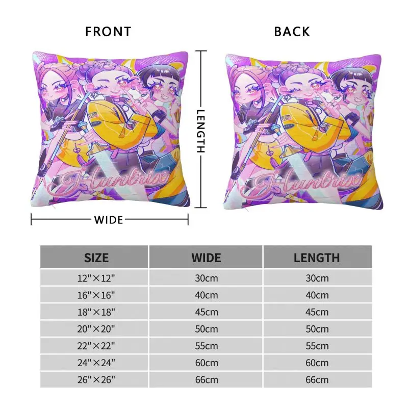 مخصص فاخر Kpop هنتر شيطان أريكة غطاء الوسادة البوليستر هنتركس كيس وسادة