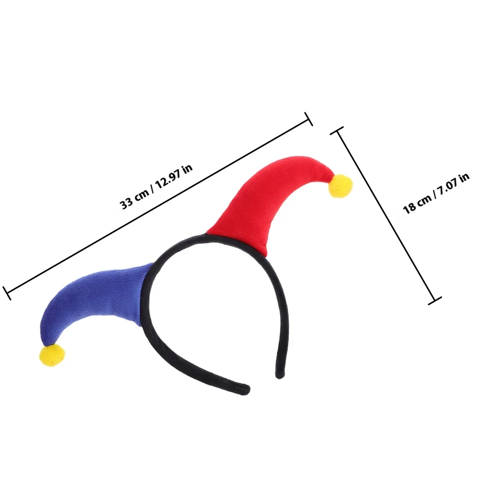 2pcs 광대 머리띠 귀여운 기발한 디자인 파티 액세서리 카니발 의상 마디 그라 할로윈 코스프레 소품 남성 여성용