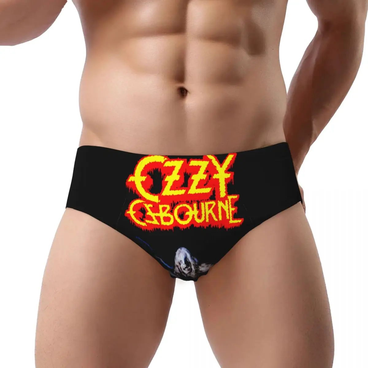 

Custom Ozzy Osbourne Rock Band Heavy Metal Briefs Underwear Men's Comfortable Stretch Panties