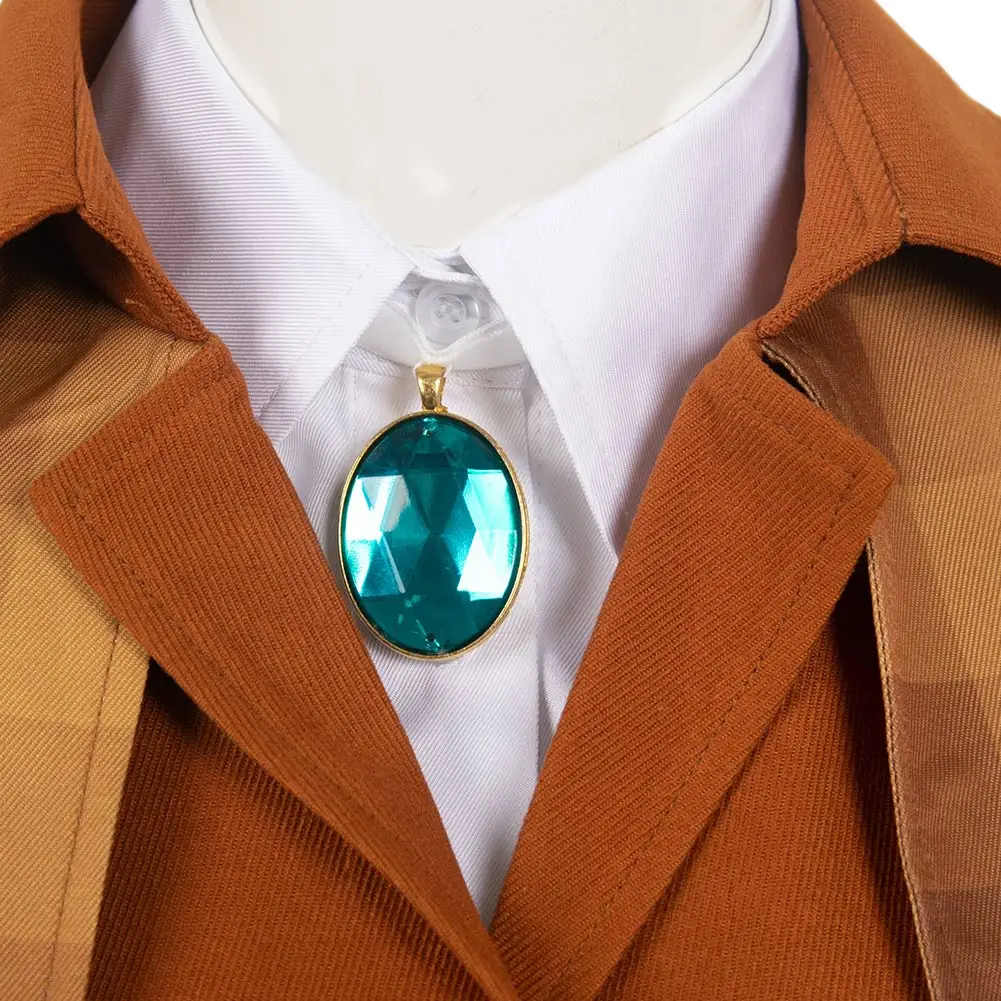 الأميرة الخيال تأثيري زي للنساء ، بدلة هالوين ، قلادة تمويه ، لعبة أنيمي ، الخيال ، البني ، الخوخ ، تمويه ، الكبار