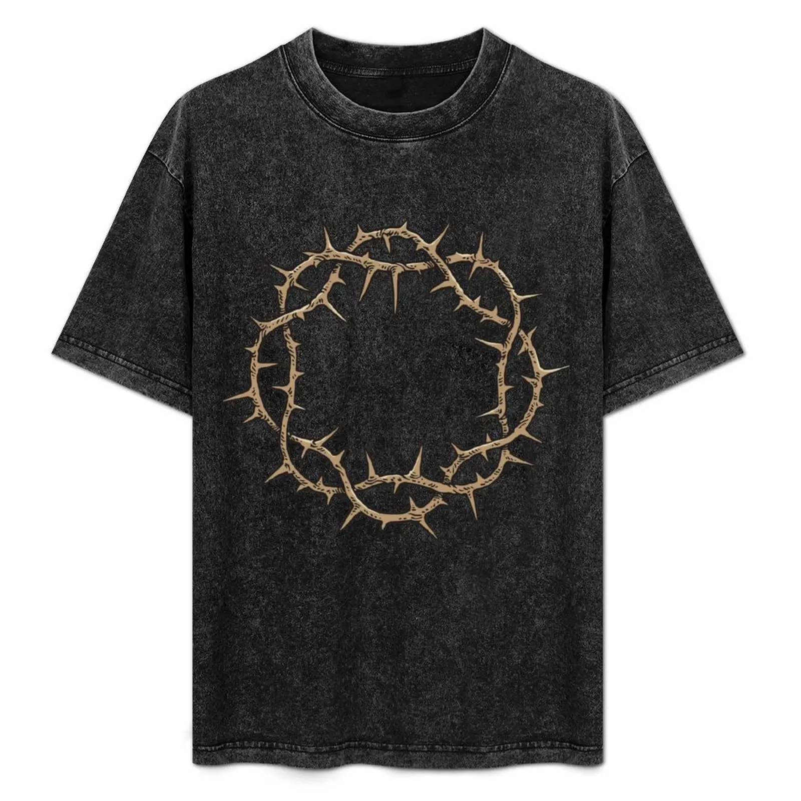 

Crown of Thorns T-Shirt oversized plus sizes mens white t shirts