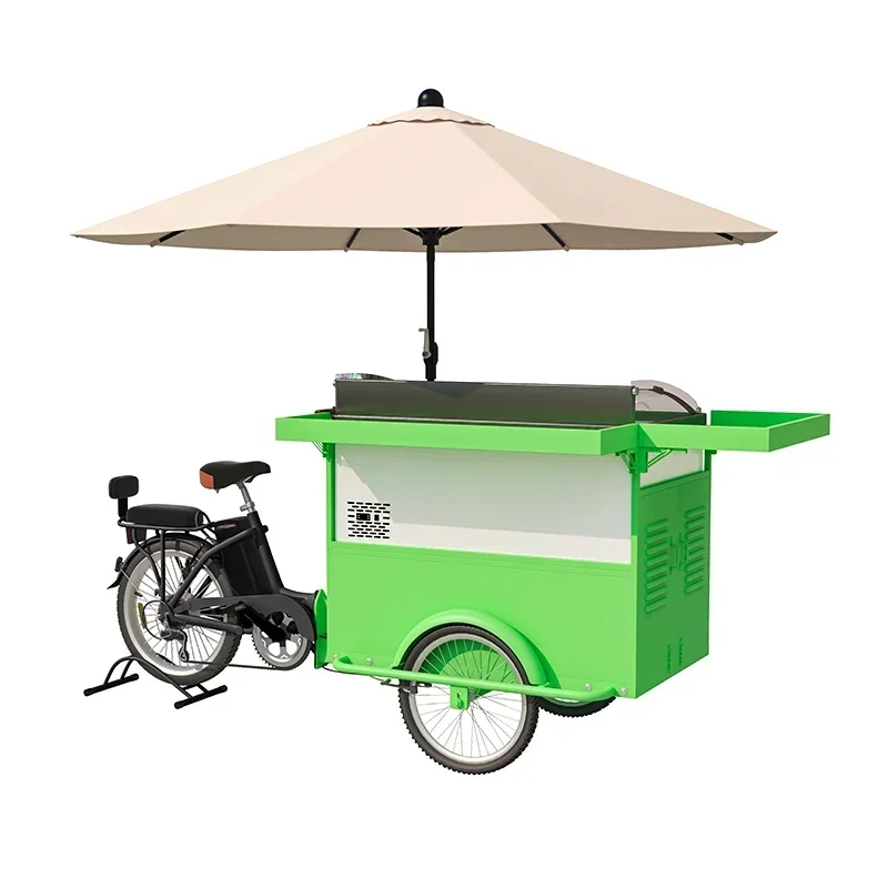 Multifunctional night market stall snack car barbecue electric dining car milk tea drink car