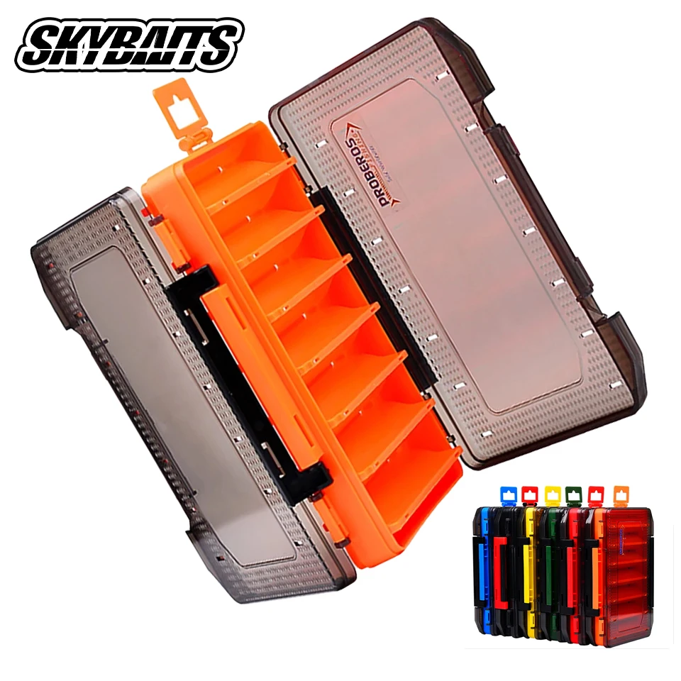 Fishing Box 14 Compartments Organization Multi Functional Outdoor Portable Double Sided Lure Bait Fishing Tool Box Fishing Box