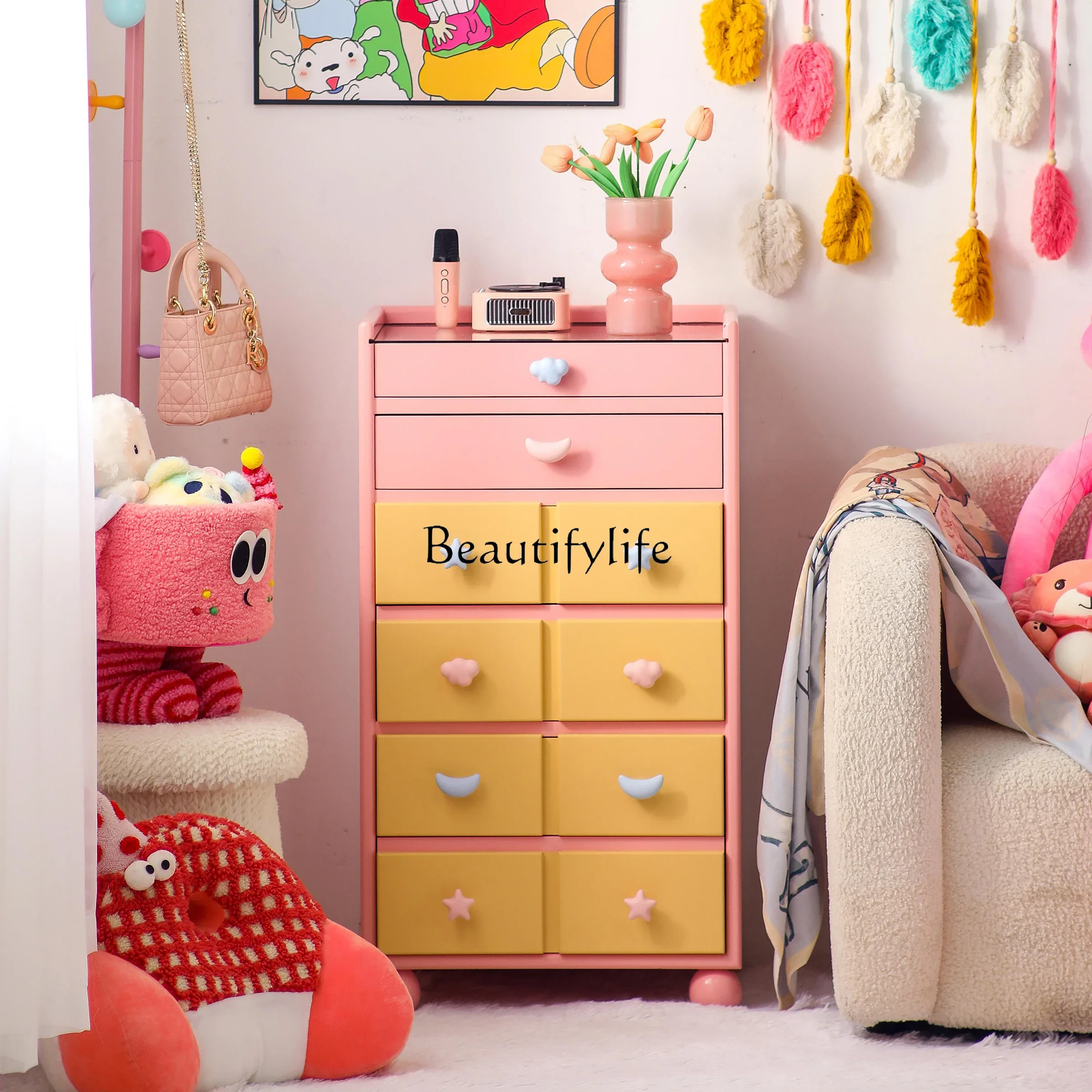 

ld14 Dopamine Jewelry Cabinet Home Display Storage Multi-Functional Storage Cabinet