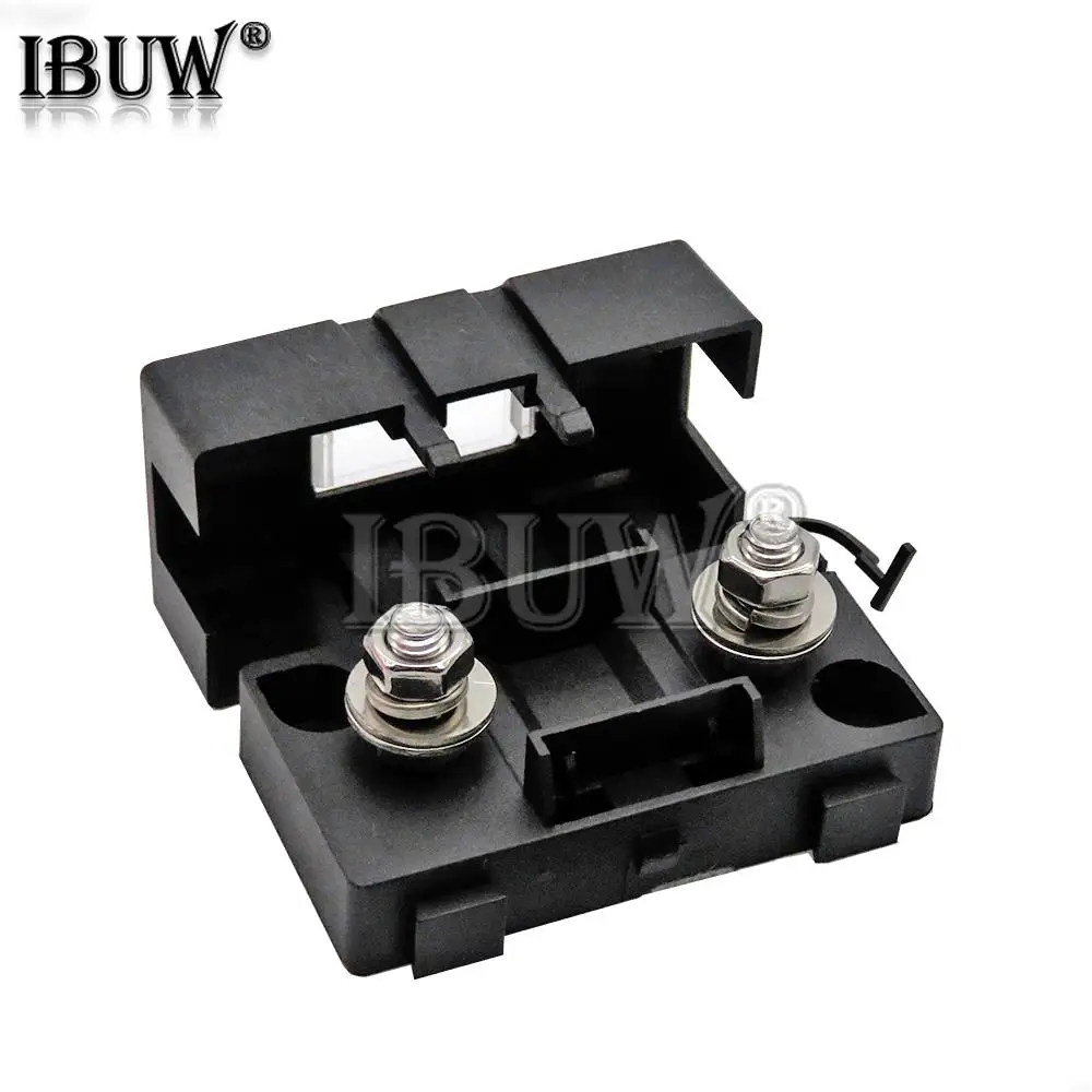 1Set(2PCS) ANS Trumpet Fork Plug Fuse 32V 40A 50A 60A 70A 80A 100A 125A 150A 200A Bolt Fixed Insurance + ANS-8 Safety Plate Base
