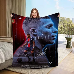 Mbappe Designer Throw Blanket for Sofa Luxury Blankets Home and Decoration Fluffy Plaid Beach Towel Microfiber Bedding Knee Soft