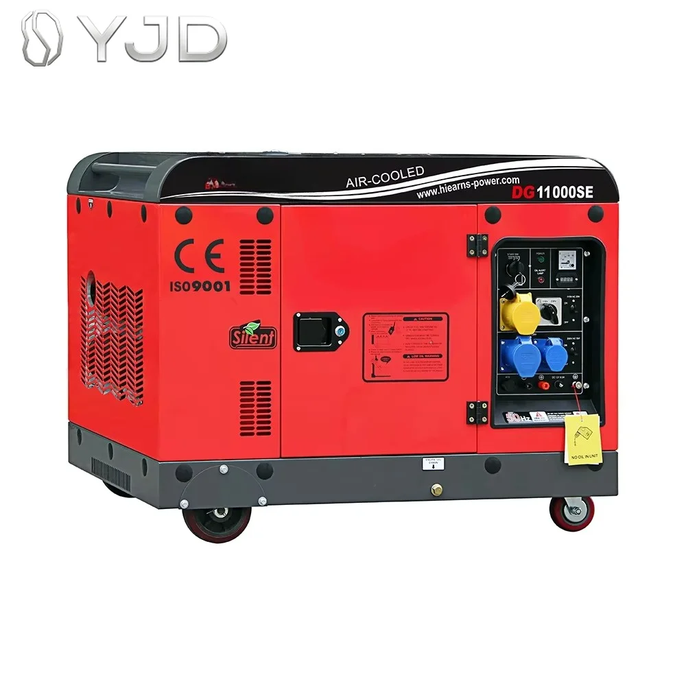 Hiearns 10KVA Patent Type Red Color Silent diesel Generator