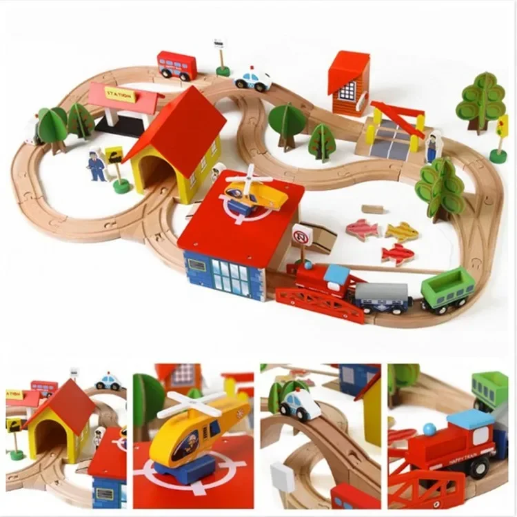 

Fishing toys Kids Railway Train Toys Set Magnetic Train Diecast Slot Toy T-homas Track Wooden Track Train Railway plain airport