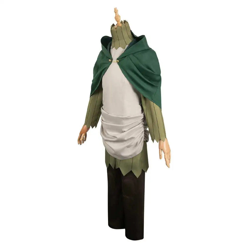 Delicious in Dungeon Mithrun Cosplay Fantasia Costume Disguise for Adult Men Cloak Tops Pants Outfits Halloween Carnival Clothes