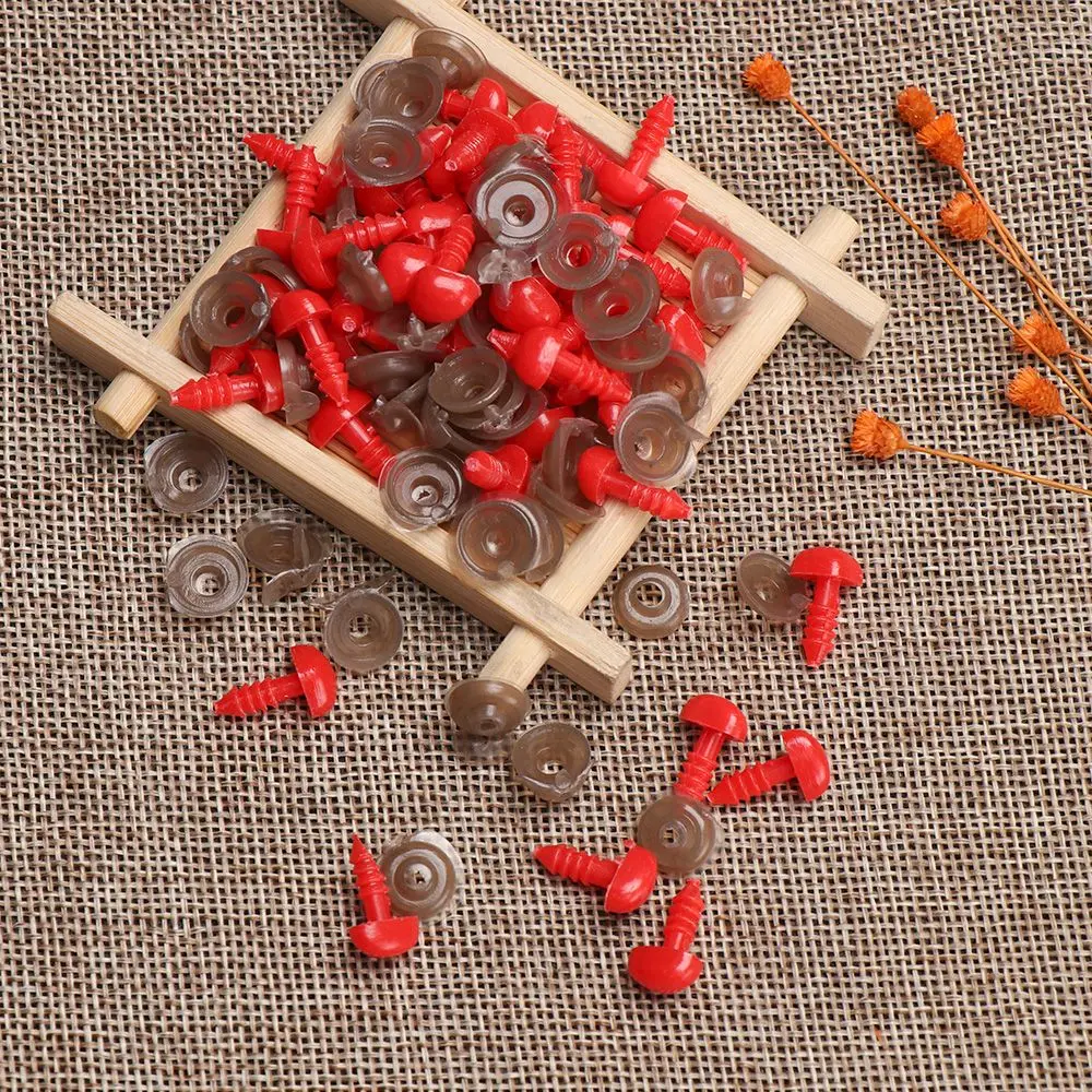 100pcs Plastic  DIY Tool Dolls Accessories  Noses Safety Parts Triangle Nose