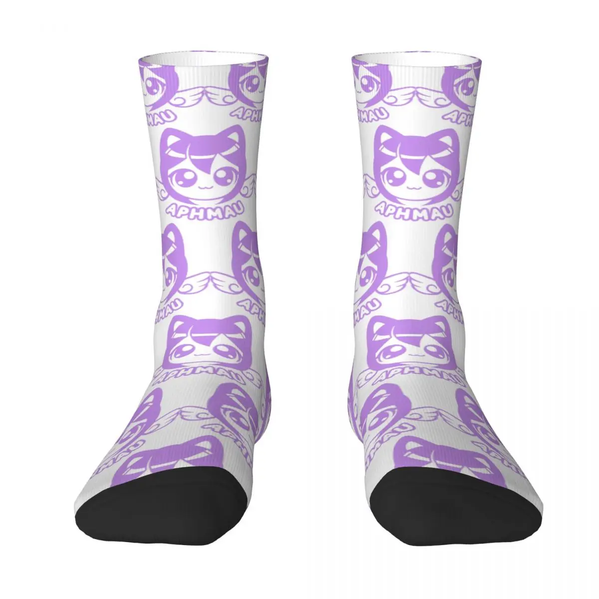 Aphmau Meow Plushies Anime Cats Socks Gothic Stocking Adults Men Breathable Running Sports Socks Autumn Printed Anti Sweat Socks