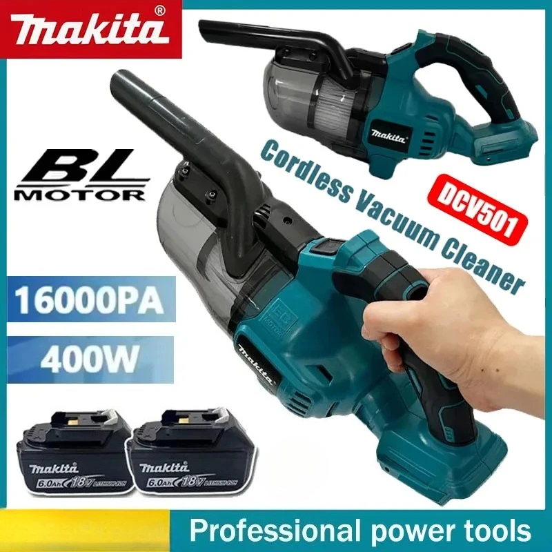 

Беспроводной электрический пылесос Makita для аккумуляторов 18В, портативный, с LED-подсветкой, для дома, промышленности и строительства