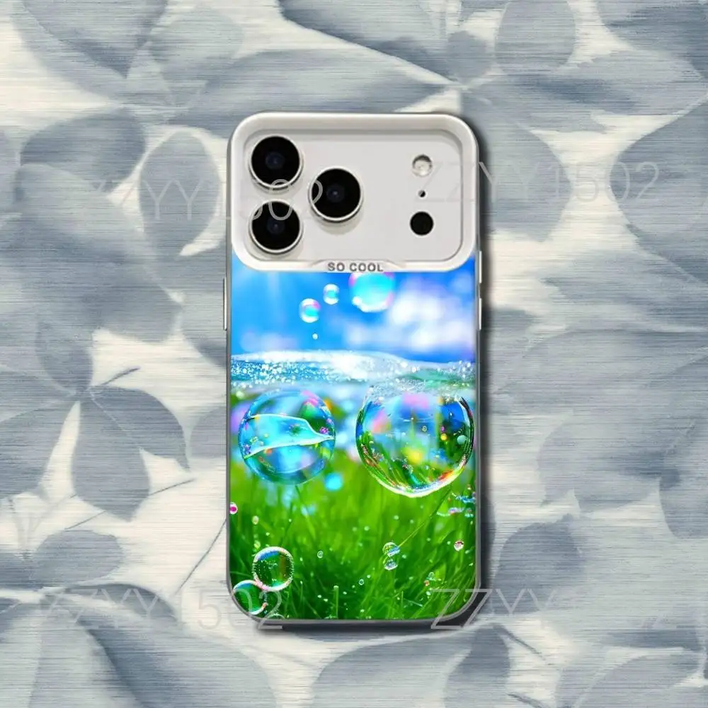 Frutiger Aero Art Phone Case For iPhone 17,16,15,14,13,12,X,8,Pro,Max,Plus,SE4,Air,Mini White IMD HD Matte