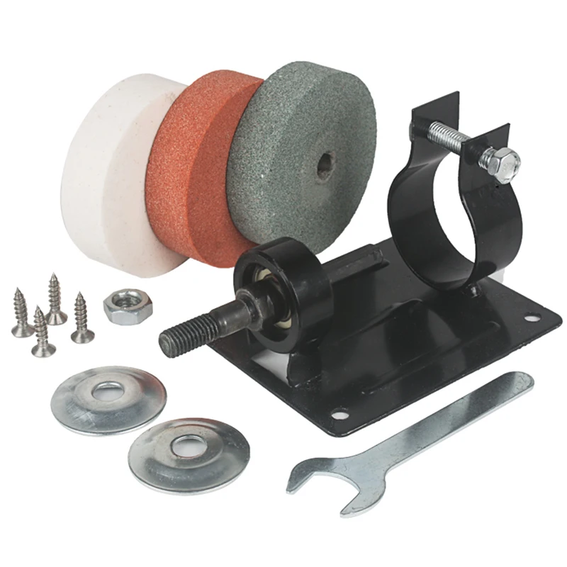 Ceramic Knife Grinding Abrasive Wheel Knife Grinder Jade Mini Electric DIY Polishing Machine Bracket Protector Cover Wheel Stand