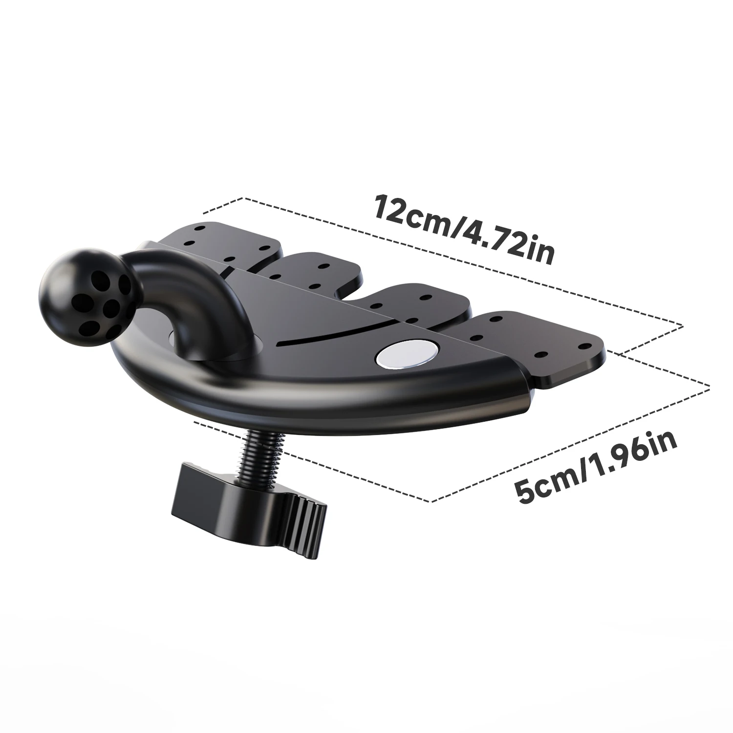 LRBH CD-Slot-Autohalterung für Smartphones – 360° verstellbar ° Drehbares Design mit verlängertem Metallarm und universeller Clip-Basis – Detail 4