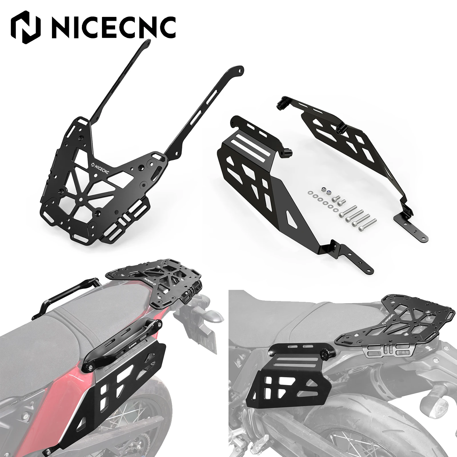 

For 2019-2024 Yamaha Tenere 700 T7 /XTZ700 Side Luggage Rack Saddlebag Bracket Rear Luggage Rack Cargo Tenere700 T700 XTZ 700