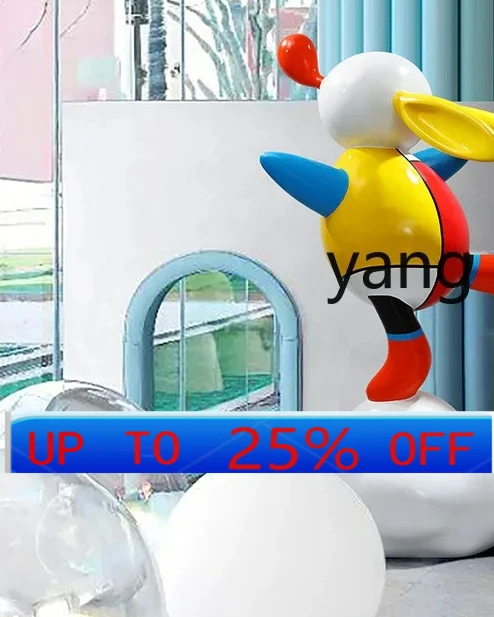 

LH Original Rabbit Cartoon Fashion Sculpture Sales Office Hotel Lobby Shopping Mall Art Ornaments