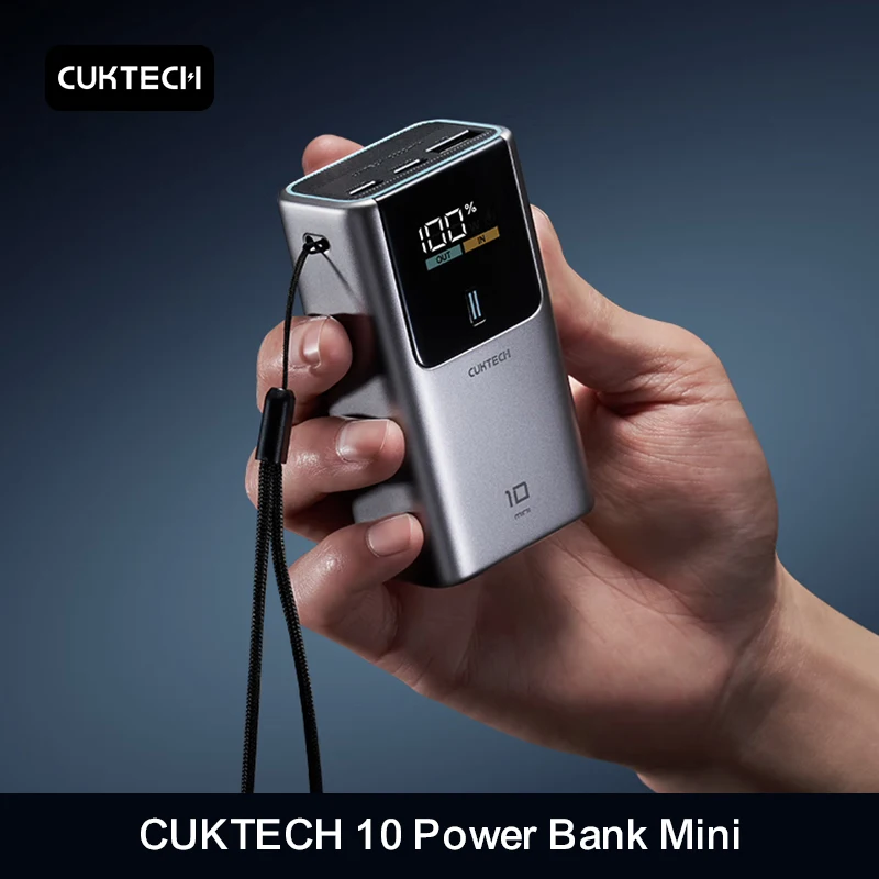 CUKTECH 10 Power Bank Mini 10000mAh PB1055 55W MAX 2-Port Output Portable Charger For iPhone 16 Xiaomi 15 Huawei