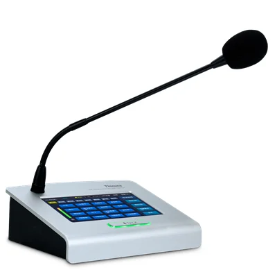 Thinuna RM-3088 DC24V 7 inch color touchscreen professional paging remote microphone station Gooseneck Mic for PA System