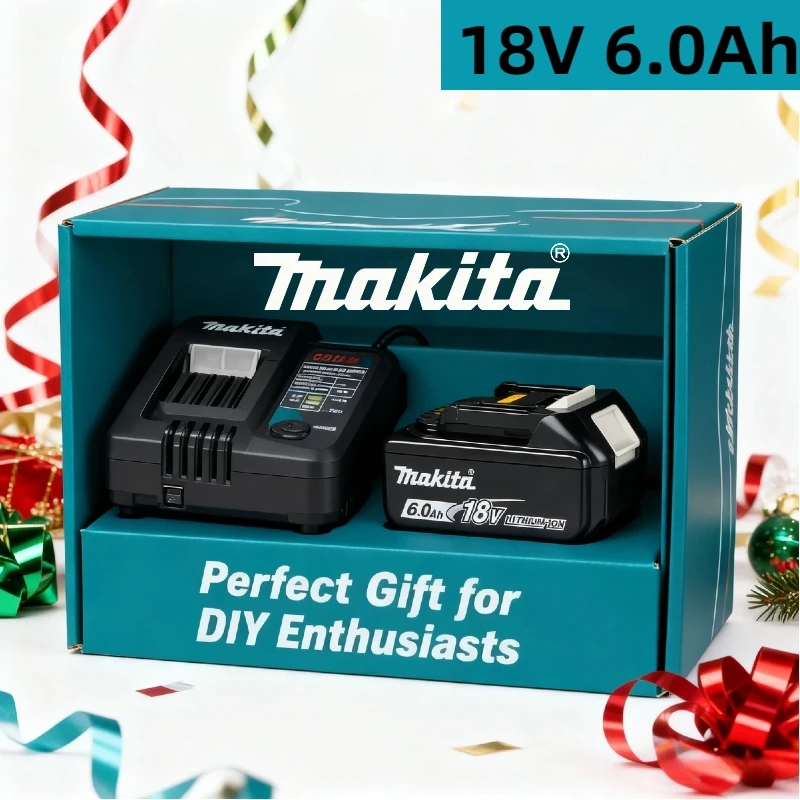 

【super deal 】100% Original Makita 18V Battery, for Makita BL1850 BL1840 BL1830B Battery, 6.0AH LITHIUM Battery，Fast charger