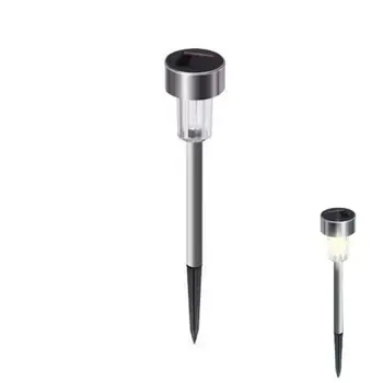 ไฟทางเดินในสวนโคมไฟตั้งพื้นพลังงานแสงอาทิตย์4.54.529.5ซม. ทำจากสเตนเลสสามแสงไฟสีสำหรับตกแต่งสวนโดยอัตโนมัติ